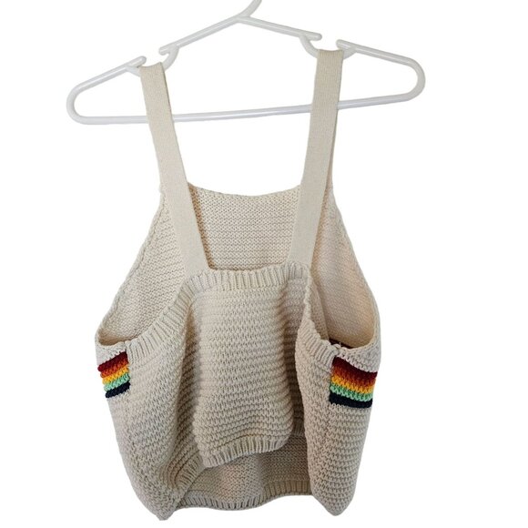Zara Crochet Tank Top Rainbow Girls size 13 14 Years Boho - Picture 6 of 7